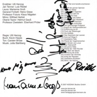 Autogramm von Lutz Riedel, Marianne Groß, Klaus Nägelen, Volker Brandt und Hans Georg Panczak ...